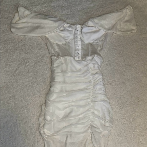 Floor Length Dress with Sheer Bottom - Picture 1 of 3